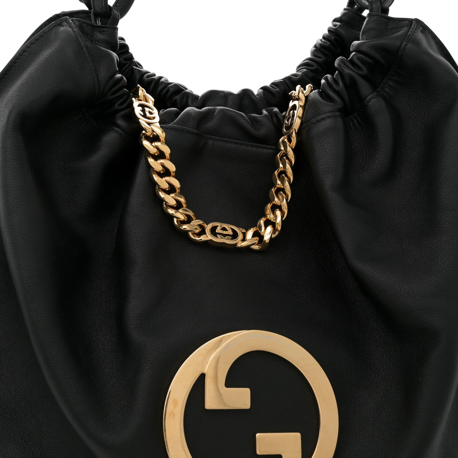 Gucci Calfskin Large Blondie Tote  Black 7 of 13