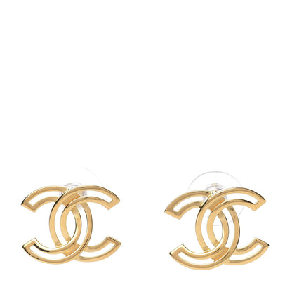Chanel Metal Obazine CC Earrings Gold 1 of 5