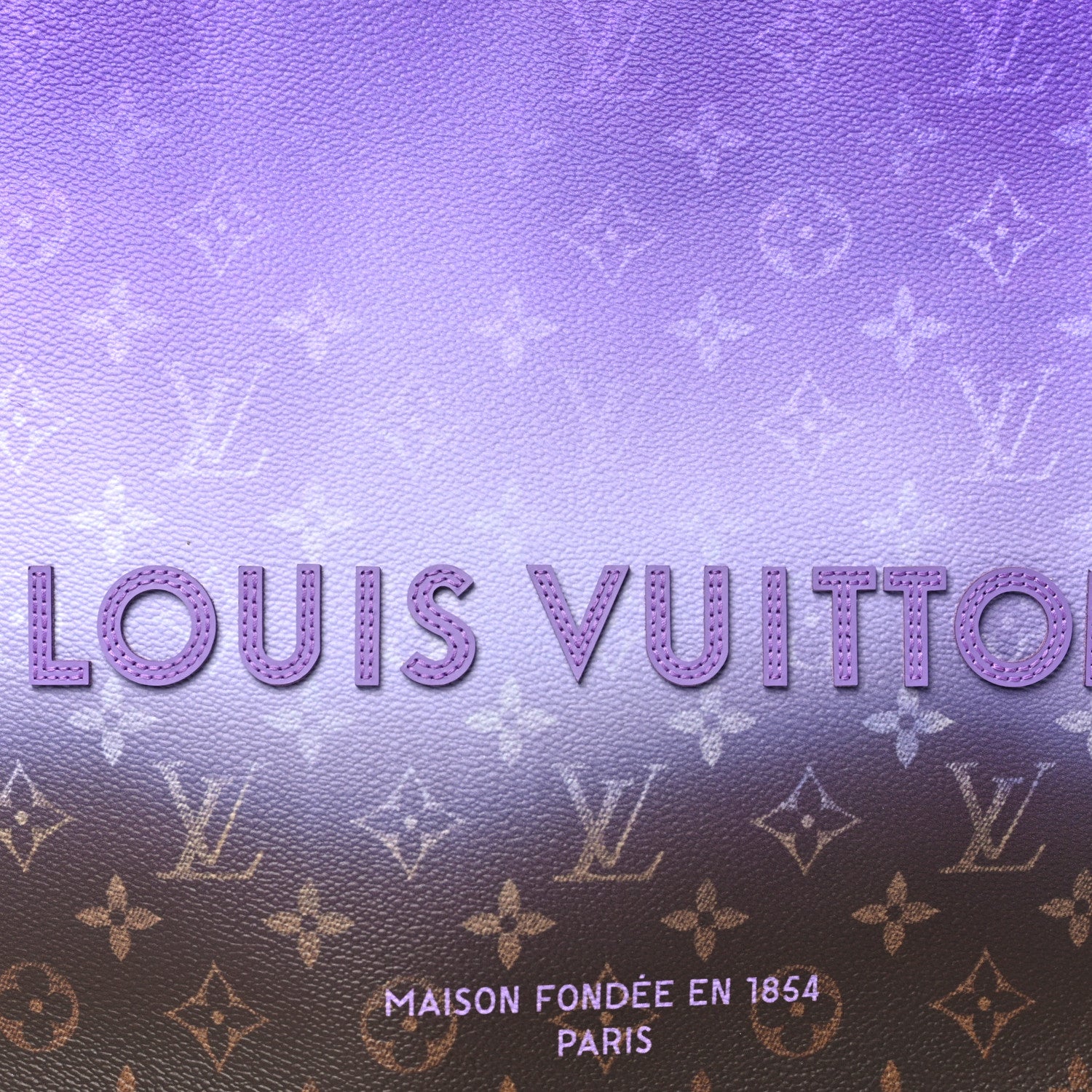 Louis Vuitton Monogram Pigment Shopper Tote MM  Purple 6 of 8