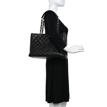 Chanel Caviar Quilted Grand Shopping Tote GST Black 2 of 10