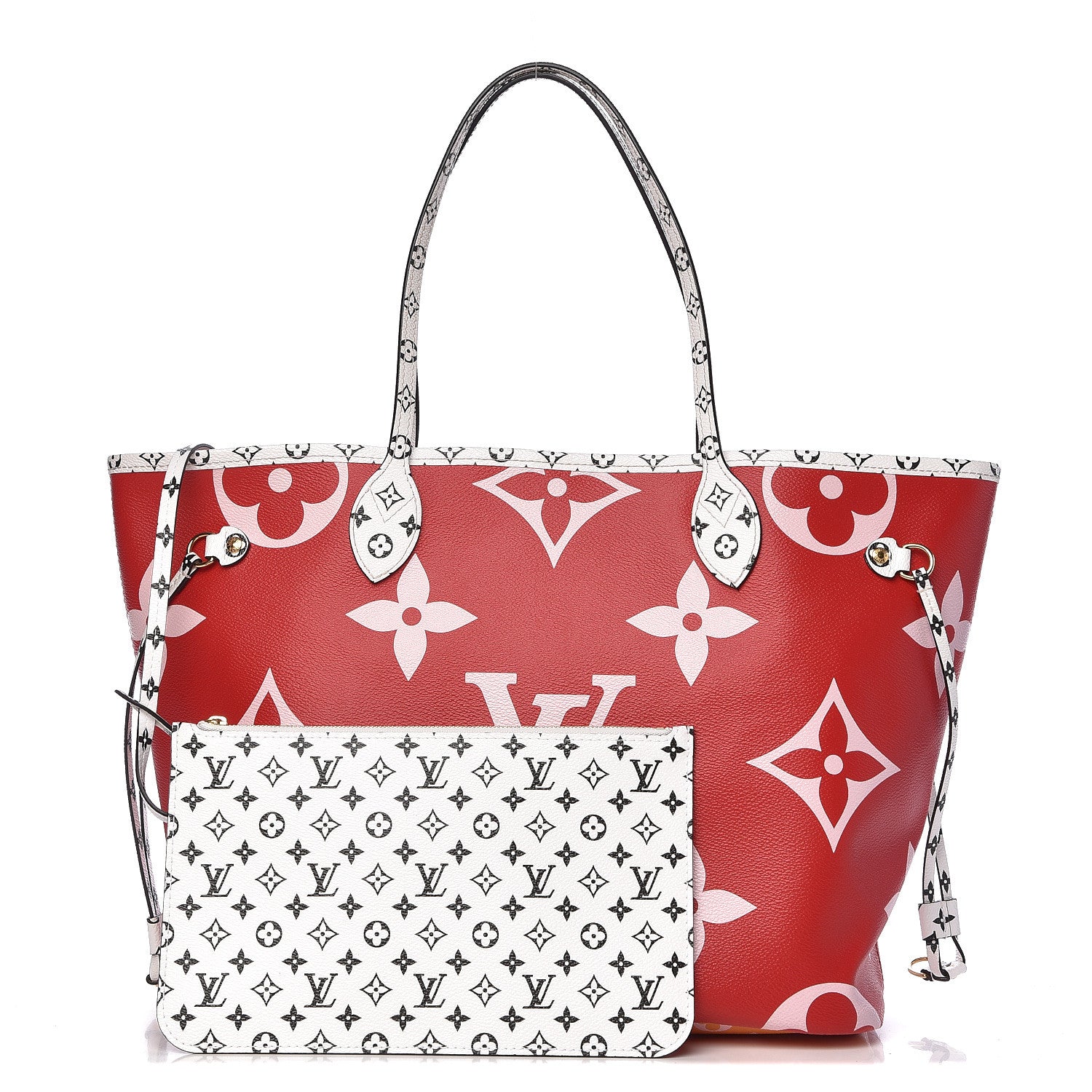 Louis Vuitton Monogram Giant Neverfull MM Rouge 1 of 14