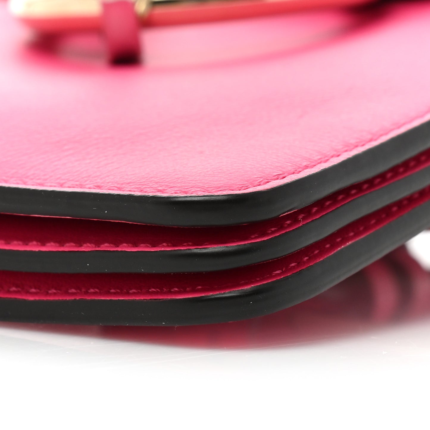 Suede Calfskin Mini Faye Bracelet Bag Fuchsia Rose