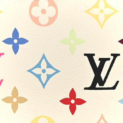 Louis Vuitton Monogram Multicolor Pochette Accessories White 7 of 15