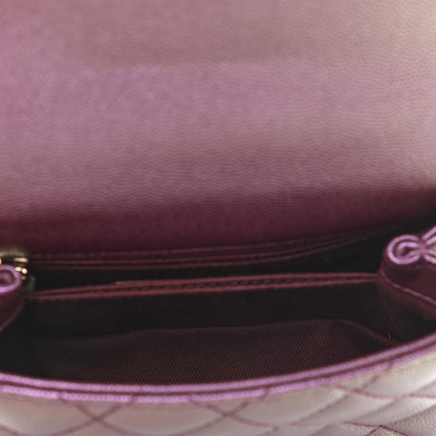 Chanel Iridescent Caviar Quilted Extra Mini Coco Handle Flap Purple 5 of 10