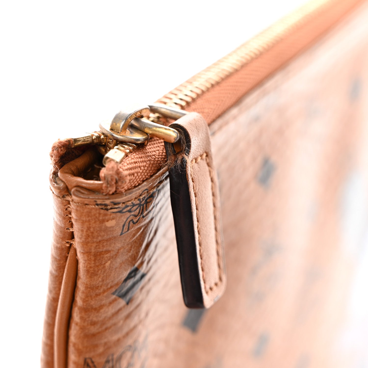MCM Visetos Rabbit Pouch Cognac 8 of 8