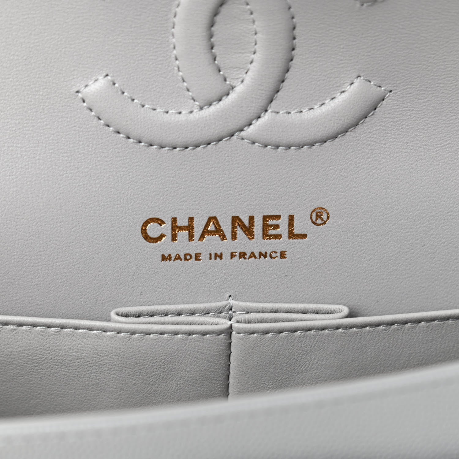 Chanel Caviar Quilted Small Double Flap Grey 6 of 11