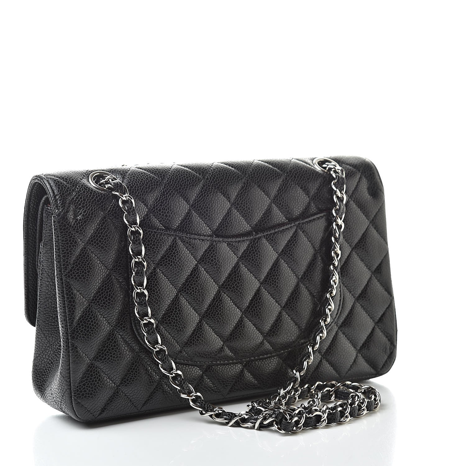 Chanel Caviar Quilted Medium Double Flap Black 3 of 13