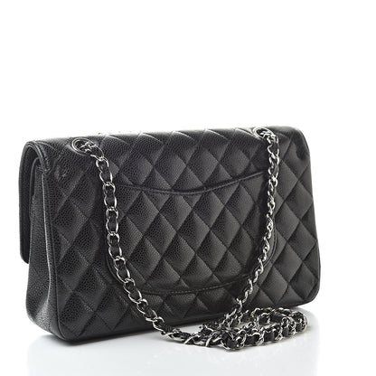 Chanel Caviar Quilted Medium Double Flap Black 3 of 13