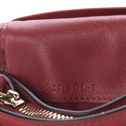 Valentino Garavani Calfskin Rockstud French Flap Wallet Rubino 11 of 12