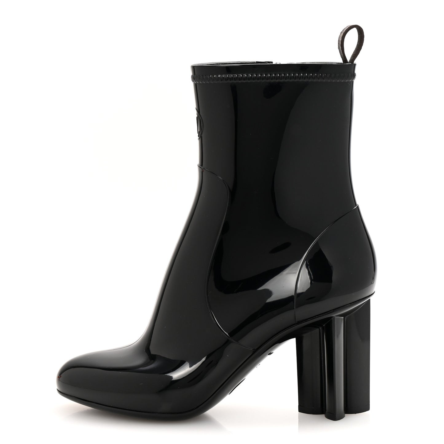 Rubber Silhouette Ankle Boots 38 Black
