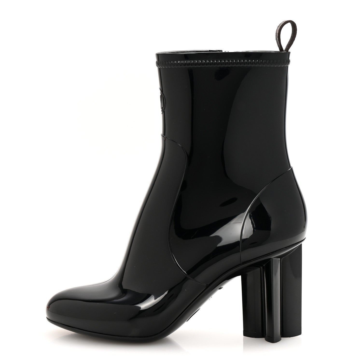 Louis Vuitton Rubber Silhouette Ankle Boots 38 Black 1 of 11