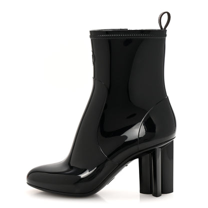 Louis Vuitton Rubber Silhouette Ankle Boots 38 Black 1 of 11