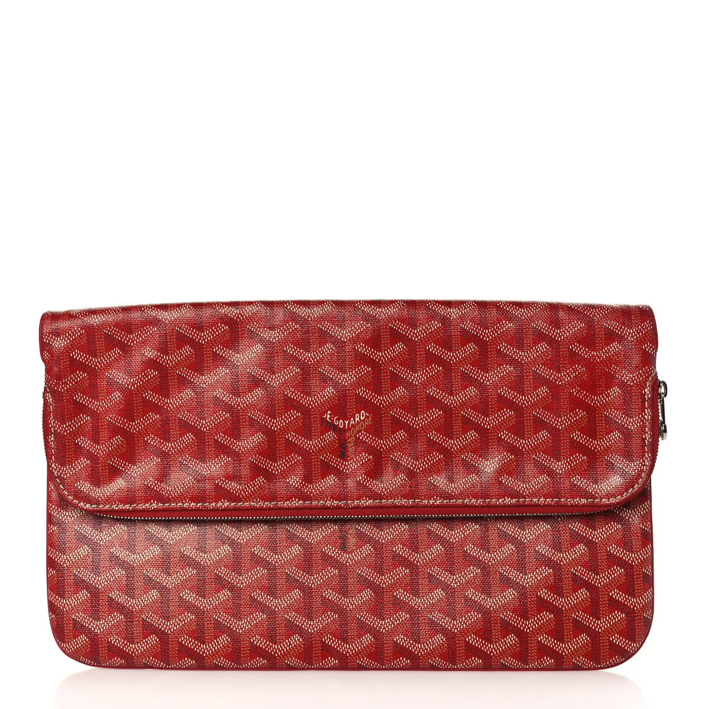 Goyardine Sainte Marie Soft Clutch Red