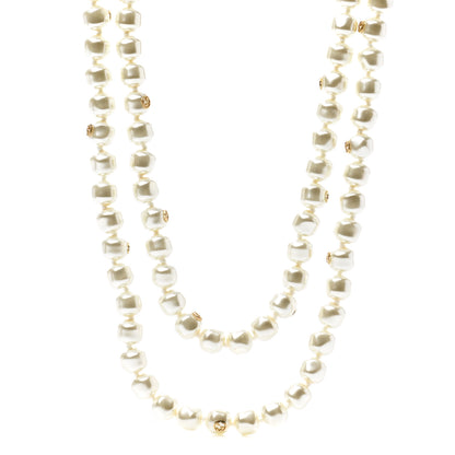 Gucci Pearl GG Sylvie Long Necklace 1 of 7