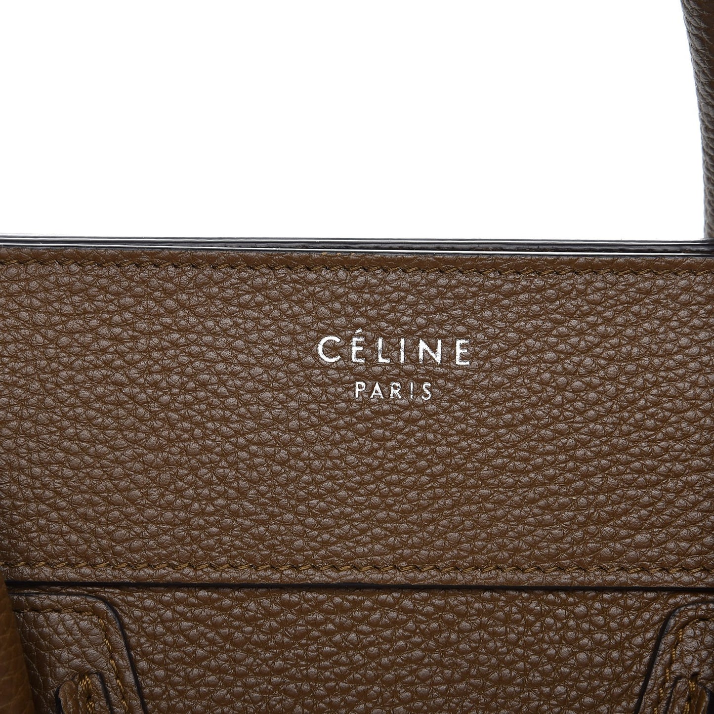 Drummed Calfskin Mini Luggage Moss Green