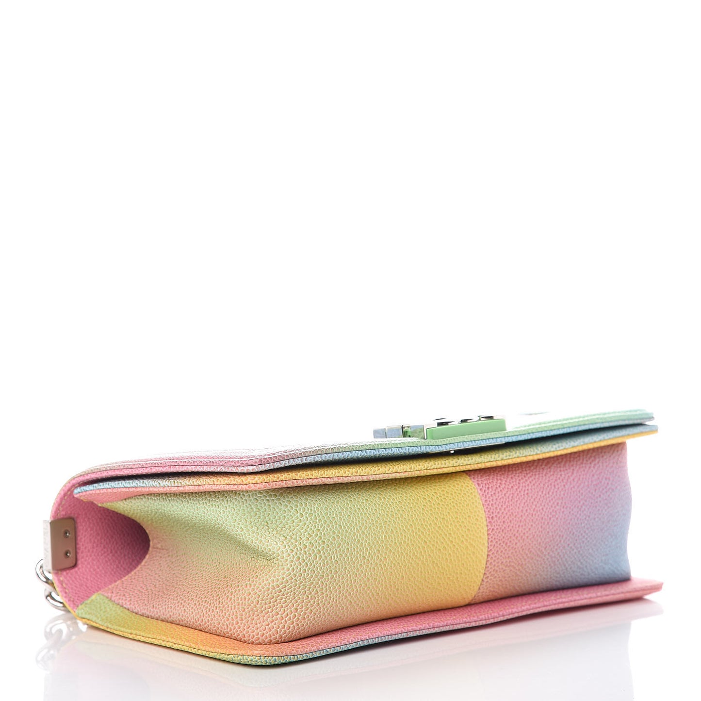 Caviar Quilted Medium Cuba Rainbow Boy Flap Multicolor