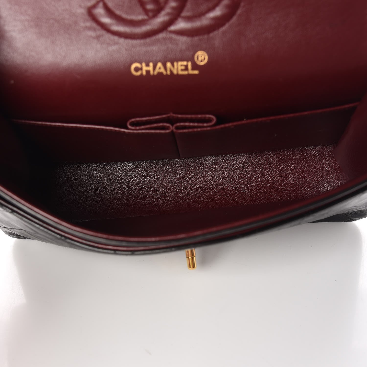 Chanel Lambskin Quilted Medium Double Flap Black 7 of 12