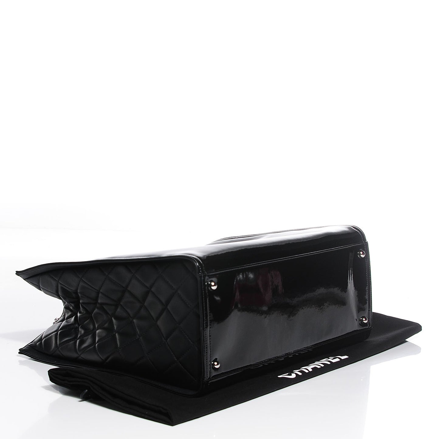 Vinyl Lipstick Tote Black
