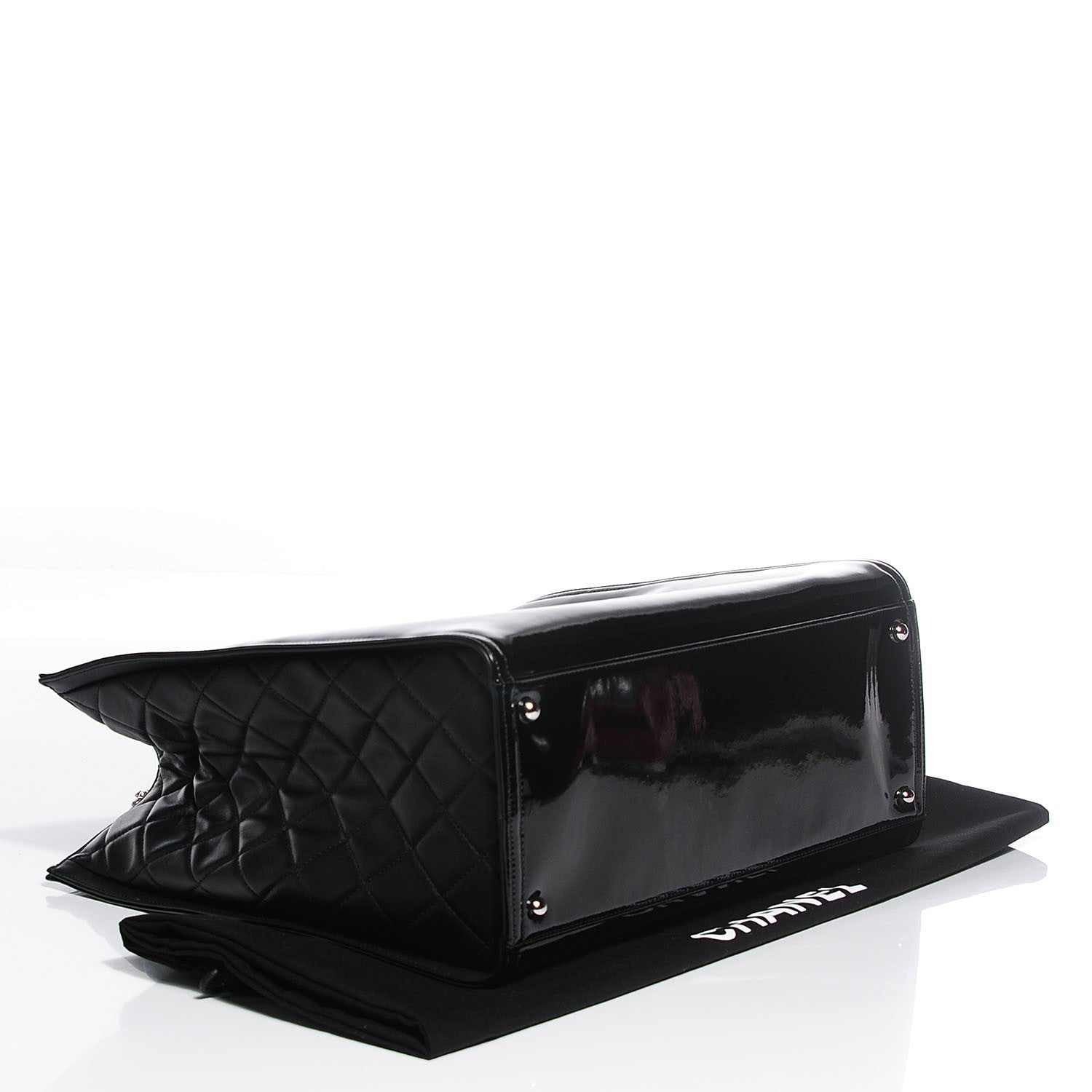 Chanel Vinyl Lipstick Tote Black 4 of 8