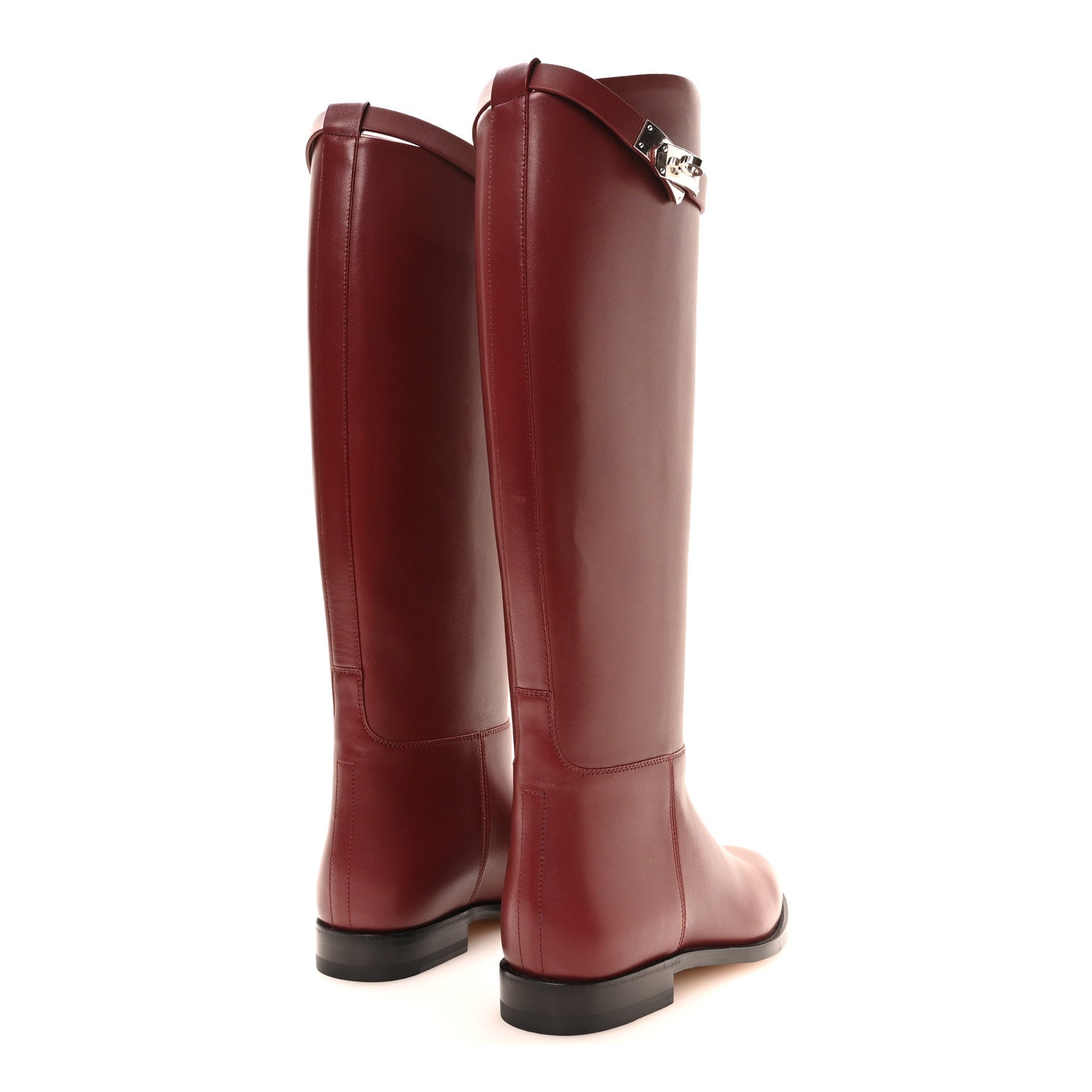 Hermes Swift Kelly Jumping Boots 37 Rouge H 5 of 8