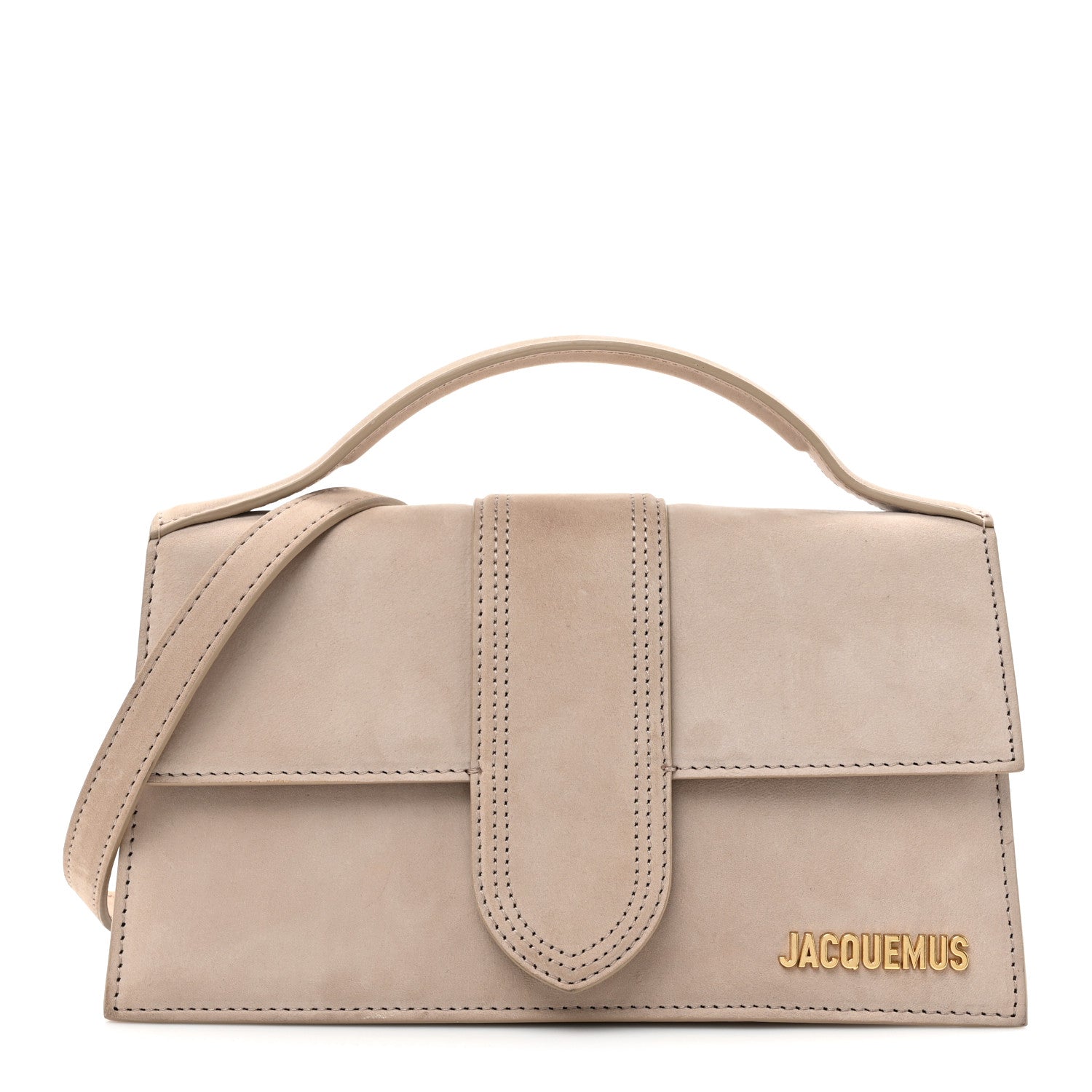 Jacquemus Nubuck Le Grand Bambino Dark Beige 1 of 16