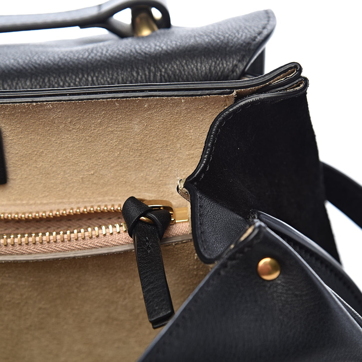 Smooth Calfskin Small Indy Shoulder Bag Black