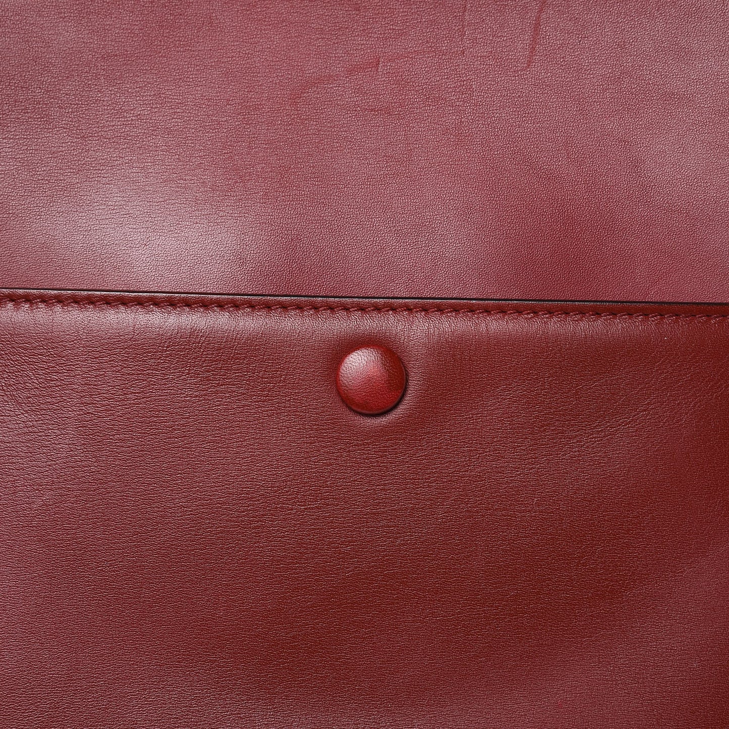 Smooth Calfskin Medium Edge Shoulder Bag Red