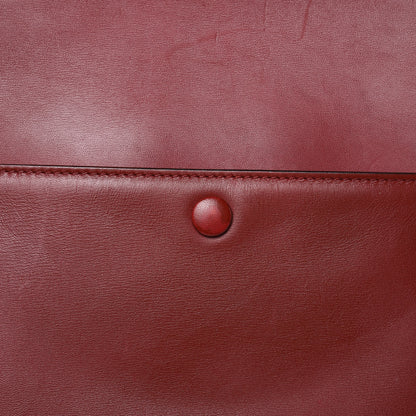 Celine Smooth Calfskin Medium Edge Shoulder Bag Red 12 of 19