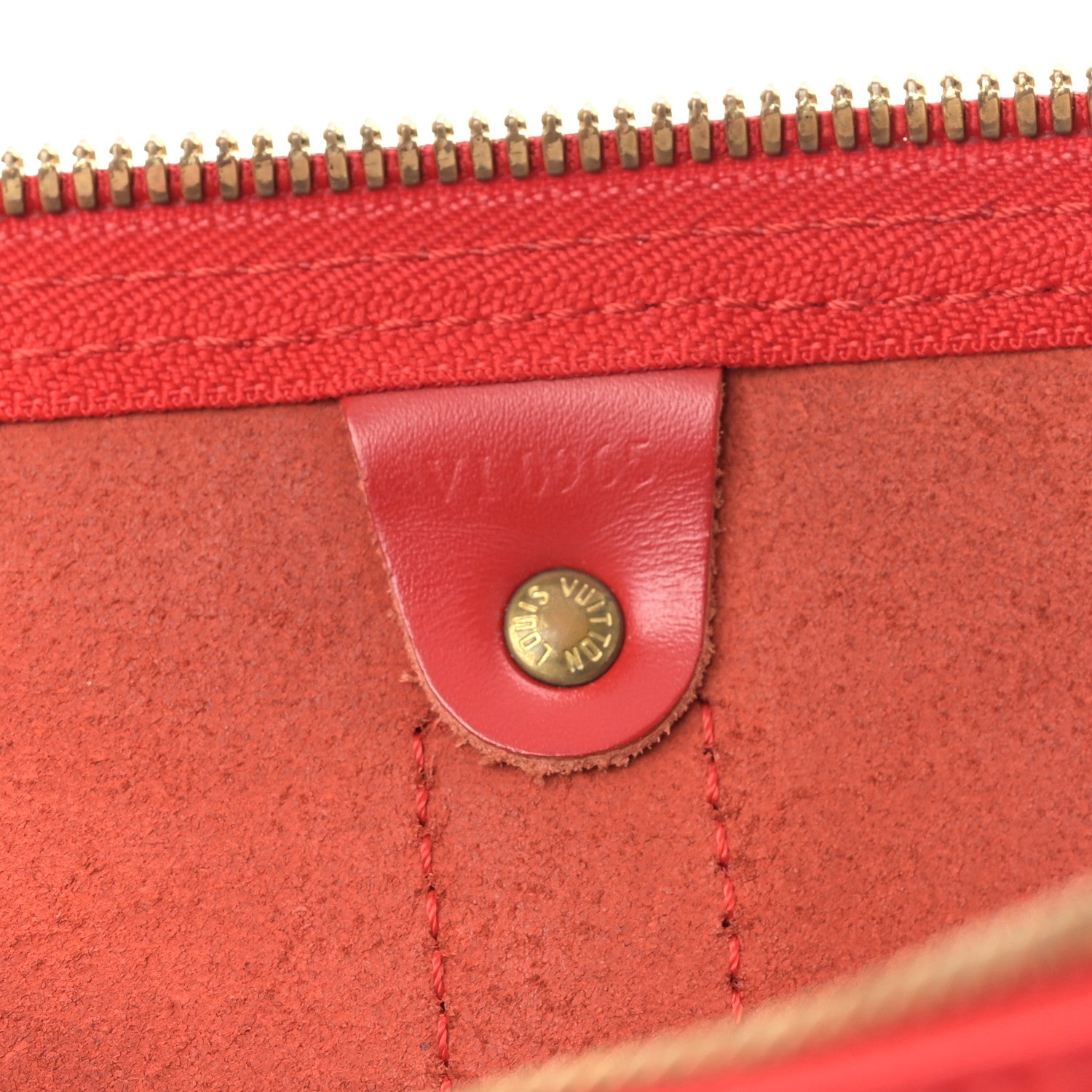 Louis Vuitton Epi Keepall 45 Castillan Red 7 of 10