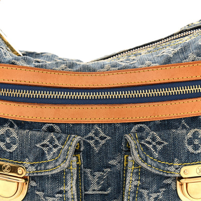 Louis Vuitton Monogram Denim Baggy PM Blue 7 of 13