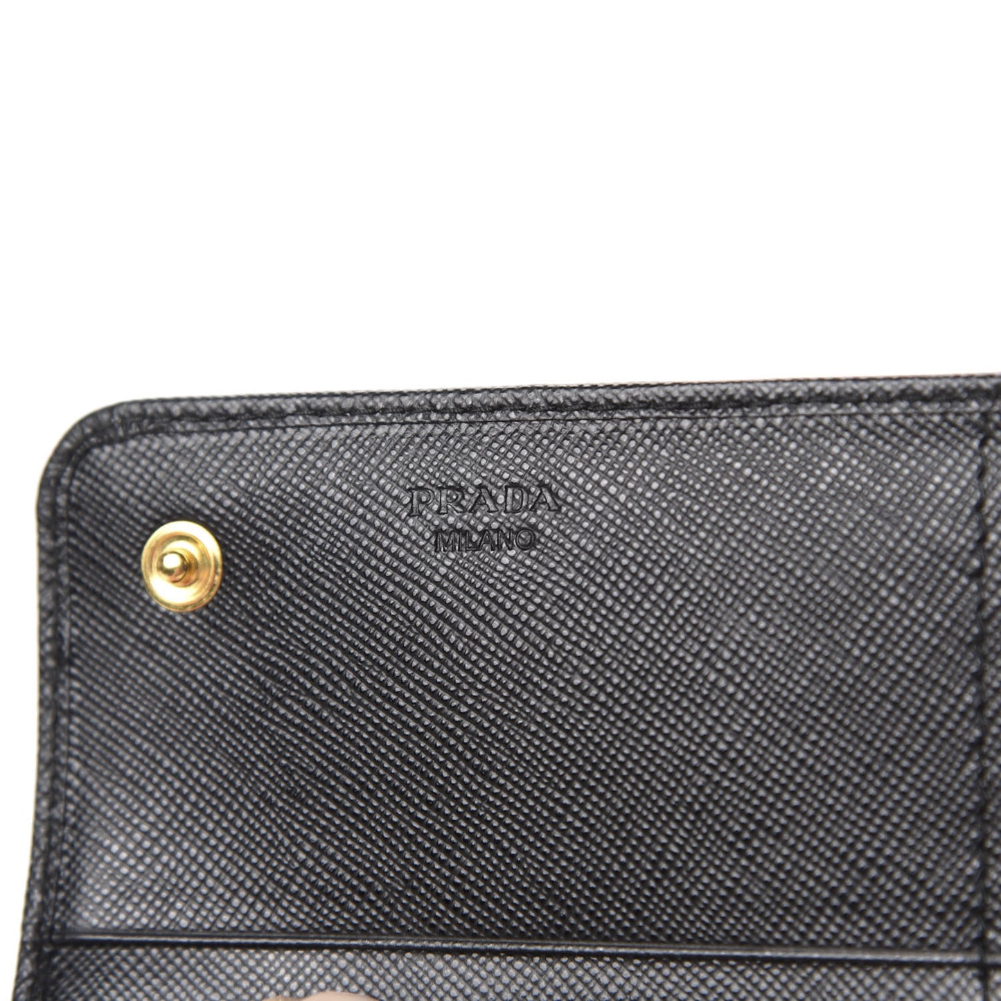Saffiano Metal Continental Flap Wallet Black