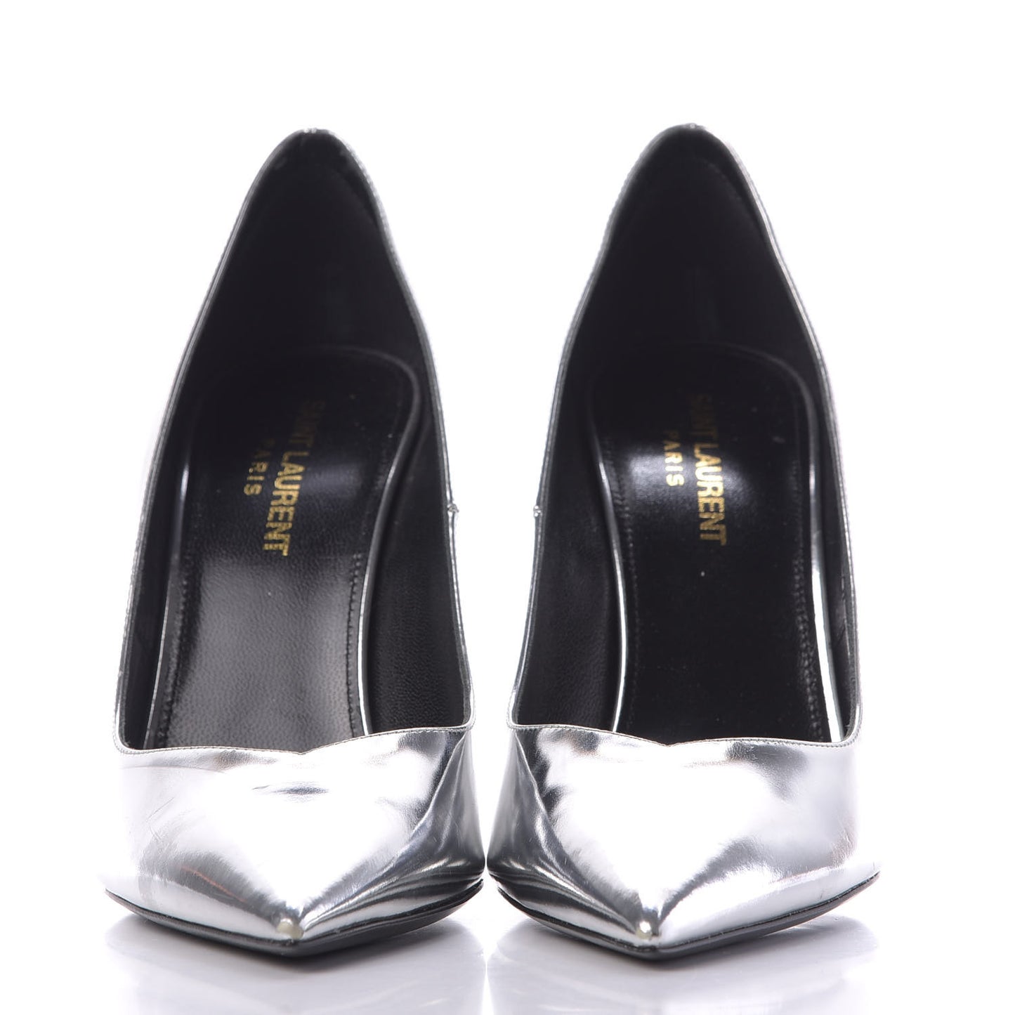 Calfskin Kiki 100 Pumps 37 Silver