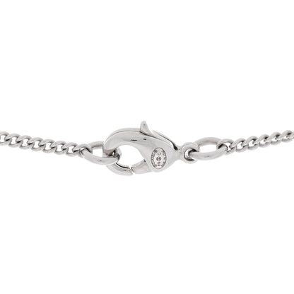 Chanel Crystal CC Life Float Necklace Silver 3 of 3