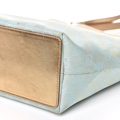 Gucci Monogram Small Bucket Tote Turquoise 9 of 13