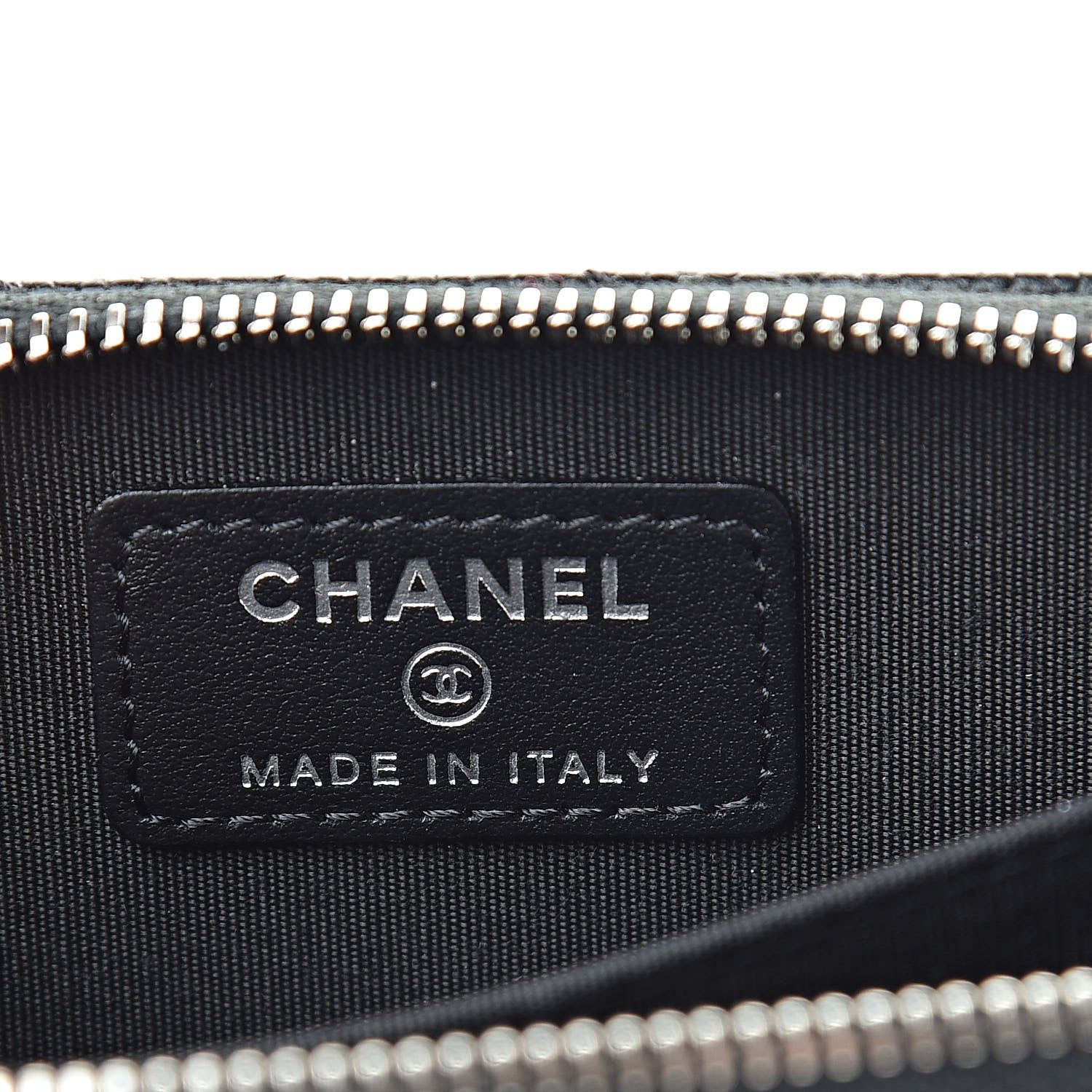 Chanel Caviar Quilted Incognito Zip Coin Purse Black 6 of 8