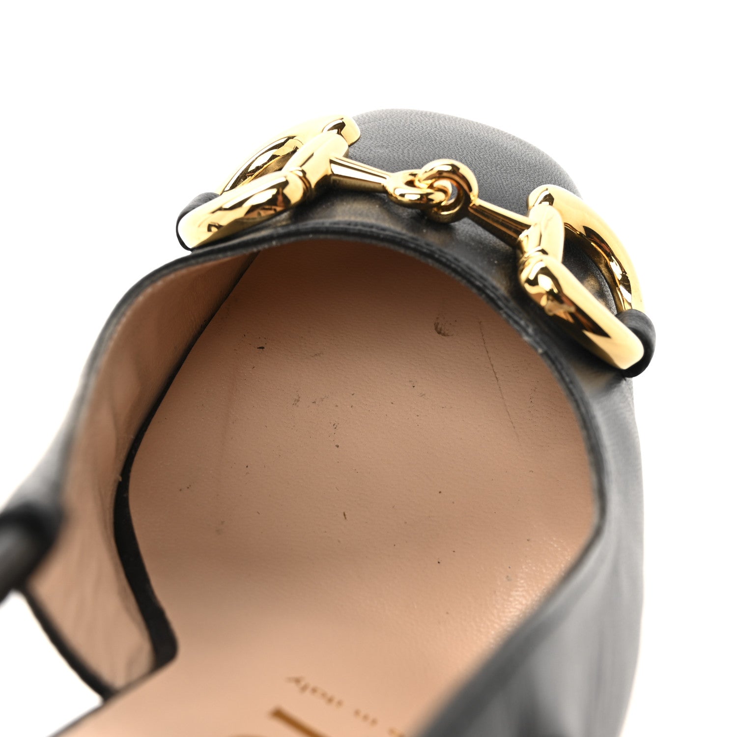 Gucci Nappa Horsebit Platform 35/120mm Slingback Pumps 36.5 Black 10 of 14