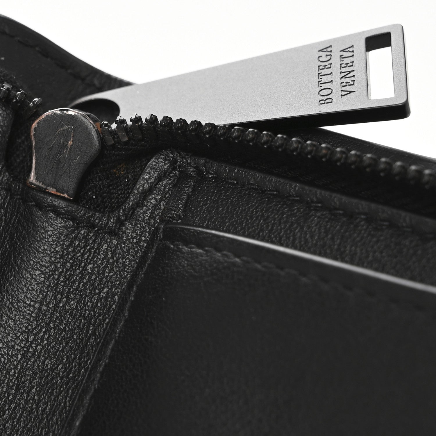 Bottega Veneta Nappa Intrecciato Zip Wallet Black 8 of 9