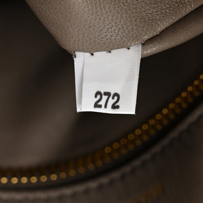 Prada Vitello Daino Soft Large Zippered Messenger Hobo Argilla 7 of 10