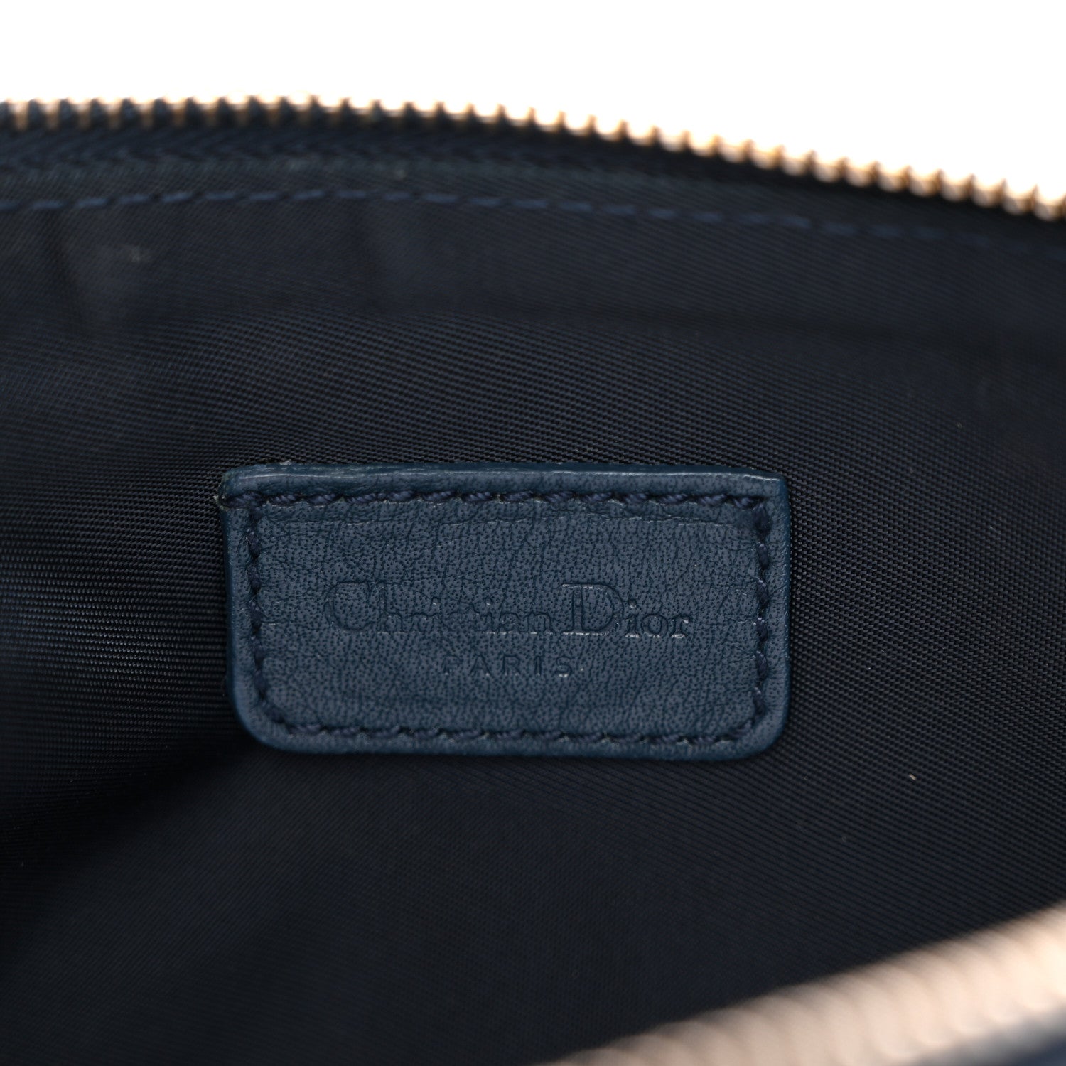 Christian Dior Monogram Mini Saddle Pochette Navy 6 of 11