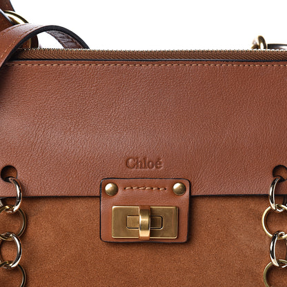 Chloe Calfskin Suede Small Jane Fringe Bag Caramel 9 of 11