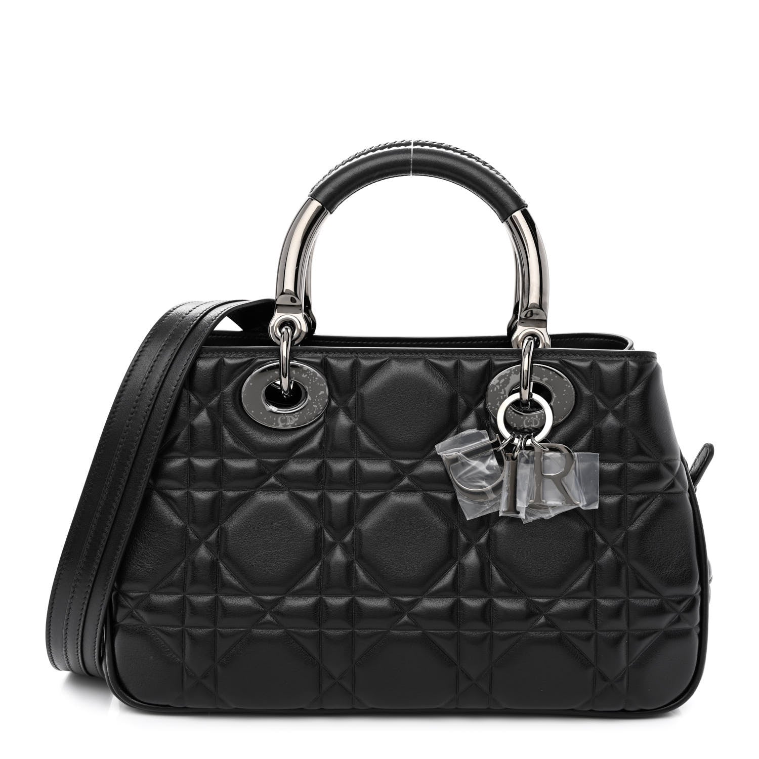 Christian Dior Calfskin Cannage Medium The Lady 95.22 Black 1 of 11