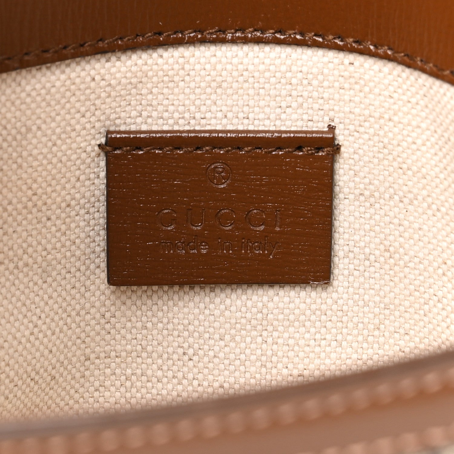 Gucci GG Supreme Monogram Web Mini Horsebit 1955 Shoulder Bag Beige Brown Sugar 6 of 10