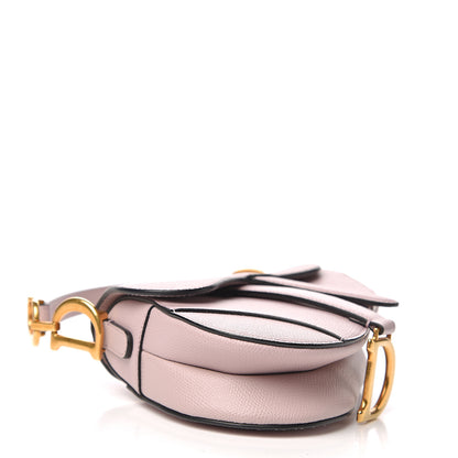 Christian Dior Grained Calfskin Mini Saddle Bag Light Pink 3 of 8