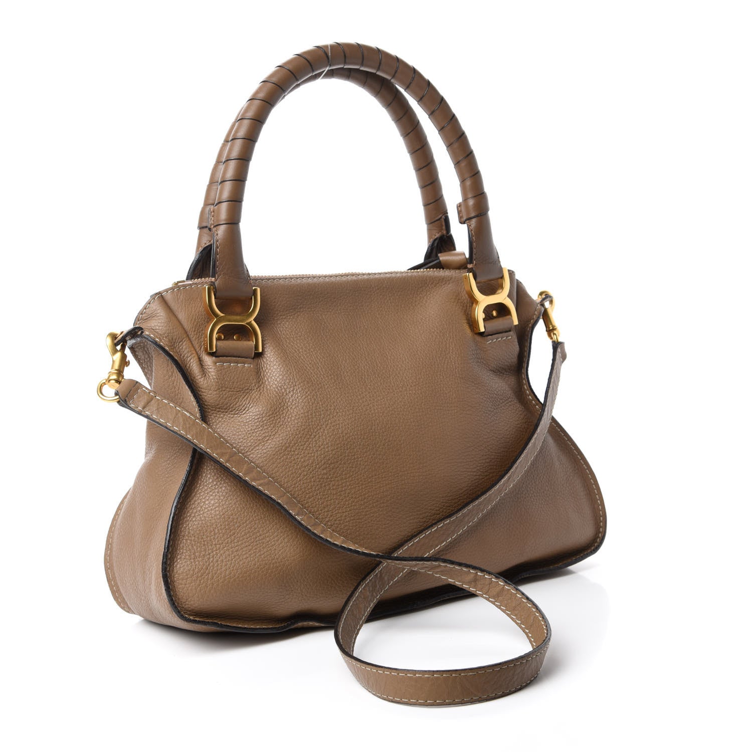 Chloe Calfskin Medium Marcie Satchel Nut 3 of 11