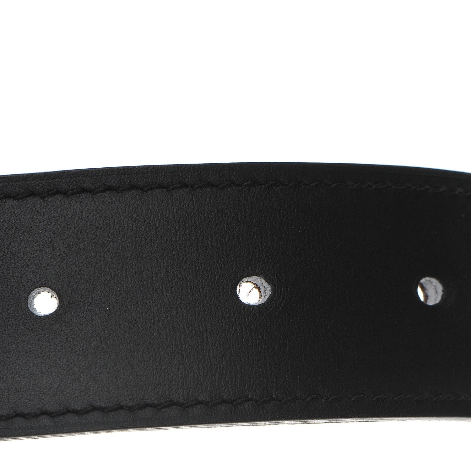 Hermes Swift Togo 32mm Belt Strap 95 Black Chocolate 3 of 7