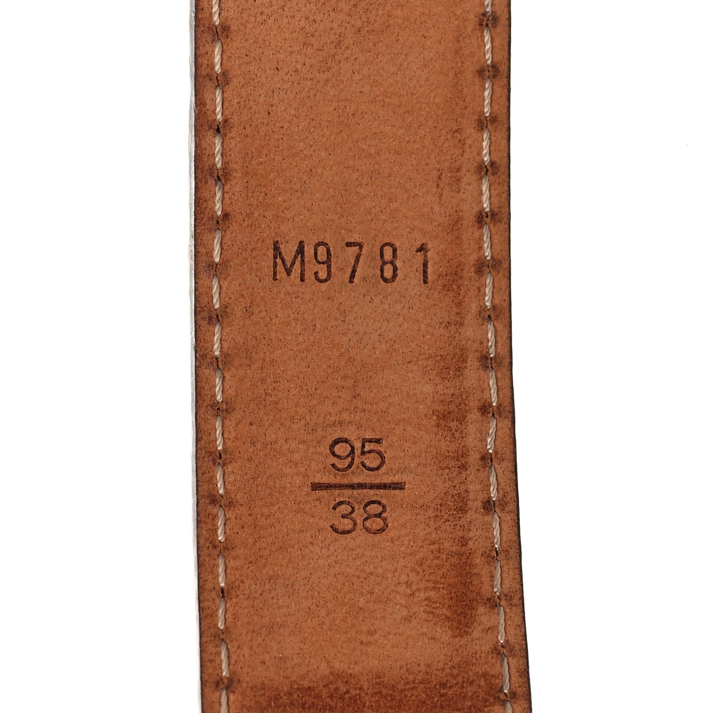 LOUIS VUITTON Mini Monogram 25mm LV Initiales Belt 95 38 95/38