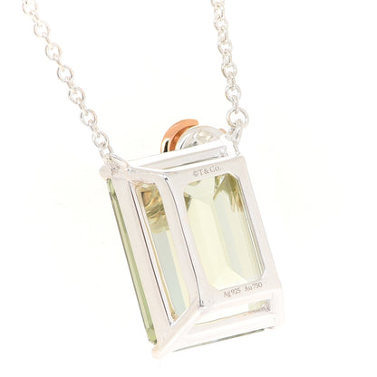 Tiffany Sterling Silver 18K Rose Gold Prasiolite Return to Tiffany Love Bugs Ladybug Necklace 6 of 7