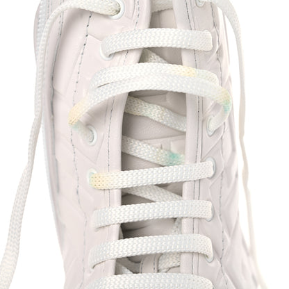 Fendi Nappa FF Embossed Womens Biker Boots 35 Snow 10 of 11