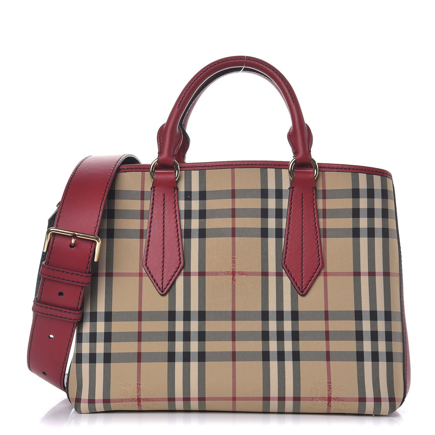 Horseferry Check Medium Ballingdon Tote Honey Parade Red