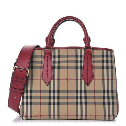 Burberry Horseferry Check Medium Ballingdon Tote Honey Parade Red 1 of 8